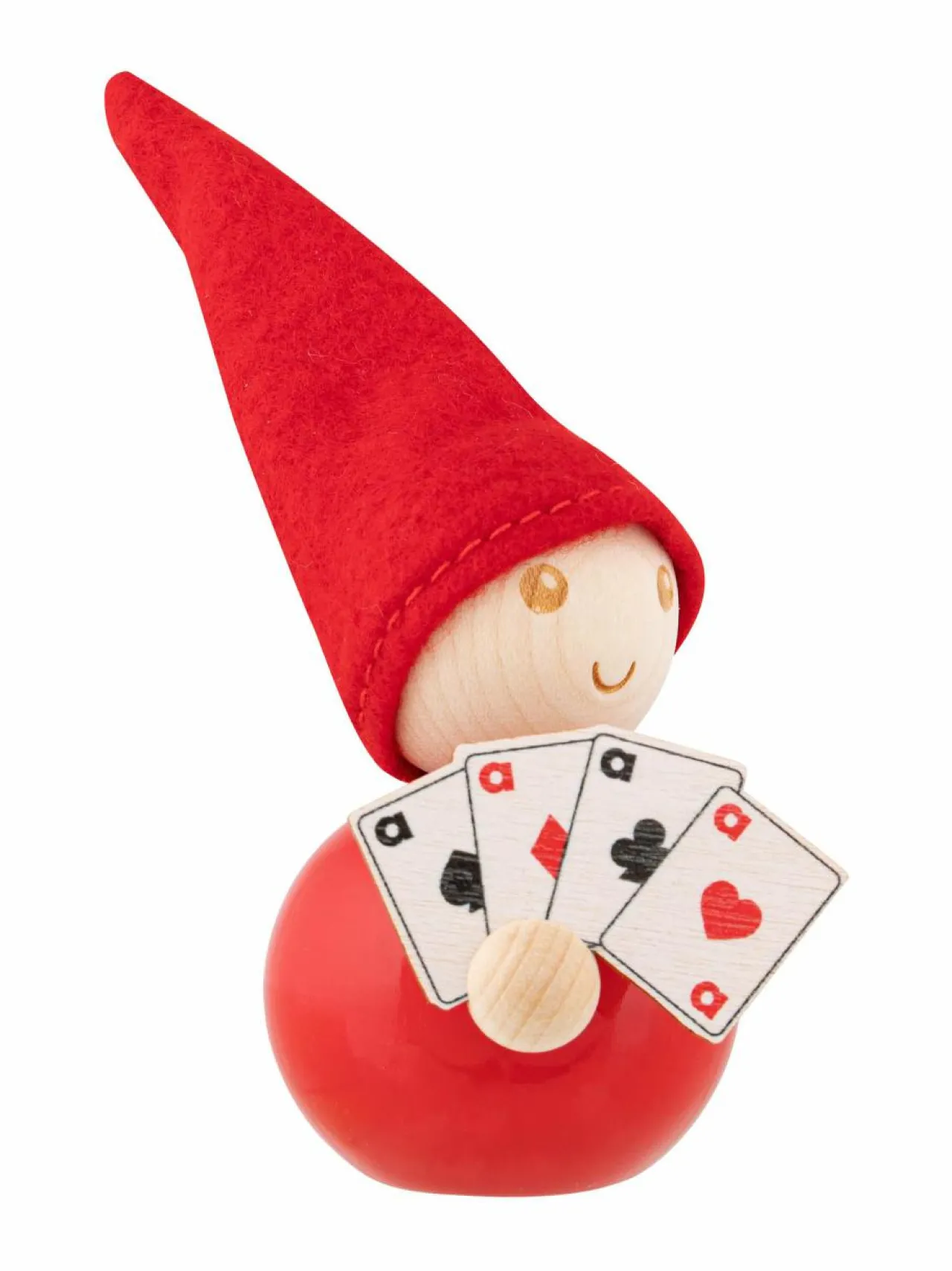 Muut Joulukoristeet|Aarikka Pokerface-tonttu C600 RED