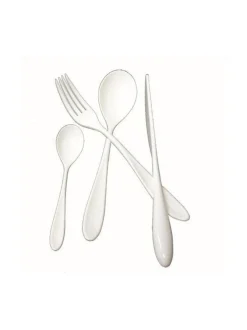 Aterimet & Tarjoiluvälineet|Mepra Policarbonato-aterinsetti 24 osaa PORCELAIN