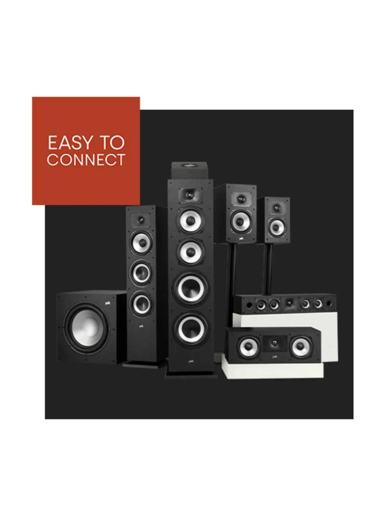 Audio|Polk Audio MXT90 Atmos korkeuskaiutinpari, musta