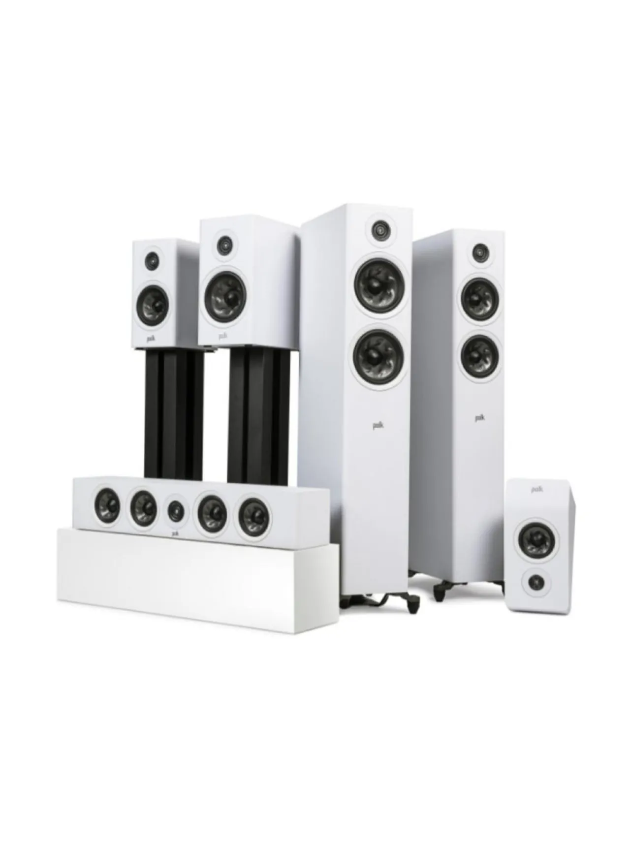 Audio|Polk Audio R100 jalustakaiutinpari, valkoinen