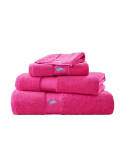 Kylpyhuonetekstiilit|Ralph Lauren Home Polo Player -pyyhe PINK SKY