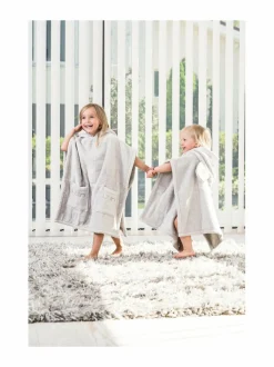 Kylpyhuonetekstiilit|LUIN LIVING Ponchopyyhe 55 x 60 cm PEARL GREY