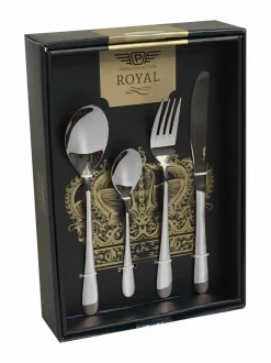 Aterimet & Tarjoiluvälineet|Pintiinox Princess-aterinsetti 24 kpl STEEL