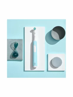 Hampaidenhoito|Oral-B PRO1- sähköhammasharja + matkakotelo TURQUOISE