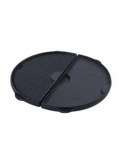 Grillit & Grillitarvikkeet|Big Green Egg Puolikuu valurauta plancha-levy, L