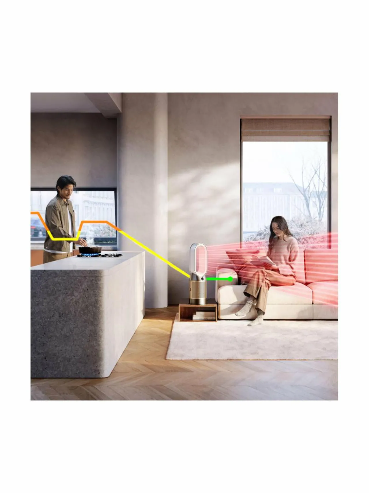 Sisäilma|Dyson Pure Hot & Cool -ilmanpuhdistin NICKEL/GOLD