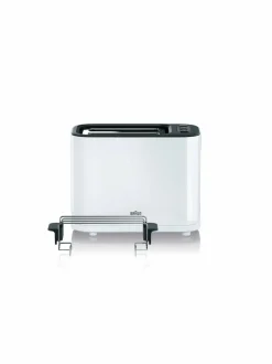 Leivänpaahtimet|Braun PurEase-leivänpaahdin VALKOINEN