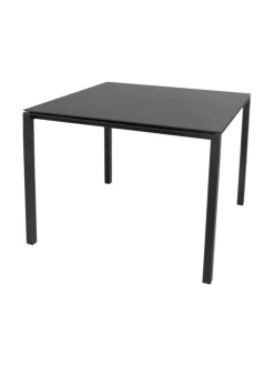 Puutarhakalusteet & Pehmusteet|Cane-Line Pure-ruokapöytä 100 x 100 cm TUMMANHARMAA, MUSTA