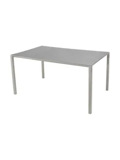 Puutarhakalusteet & Pehmusteet|Cane-Line Pure-ruokapöytä 150 x 90 cm TAUPE, BETONINHARMAA