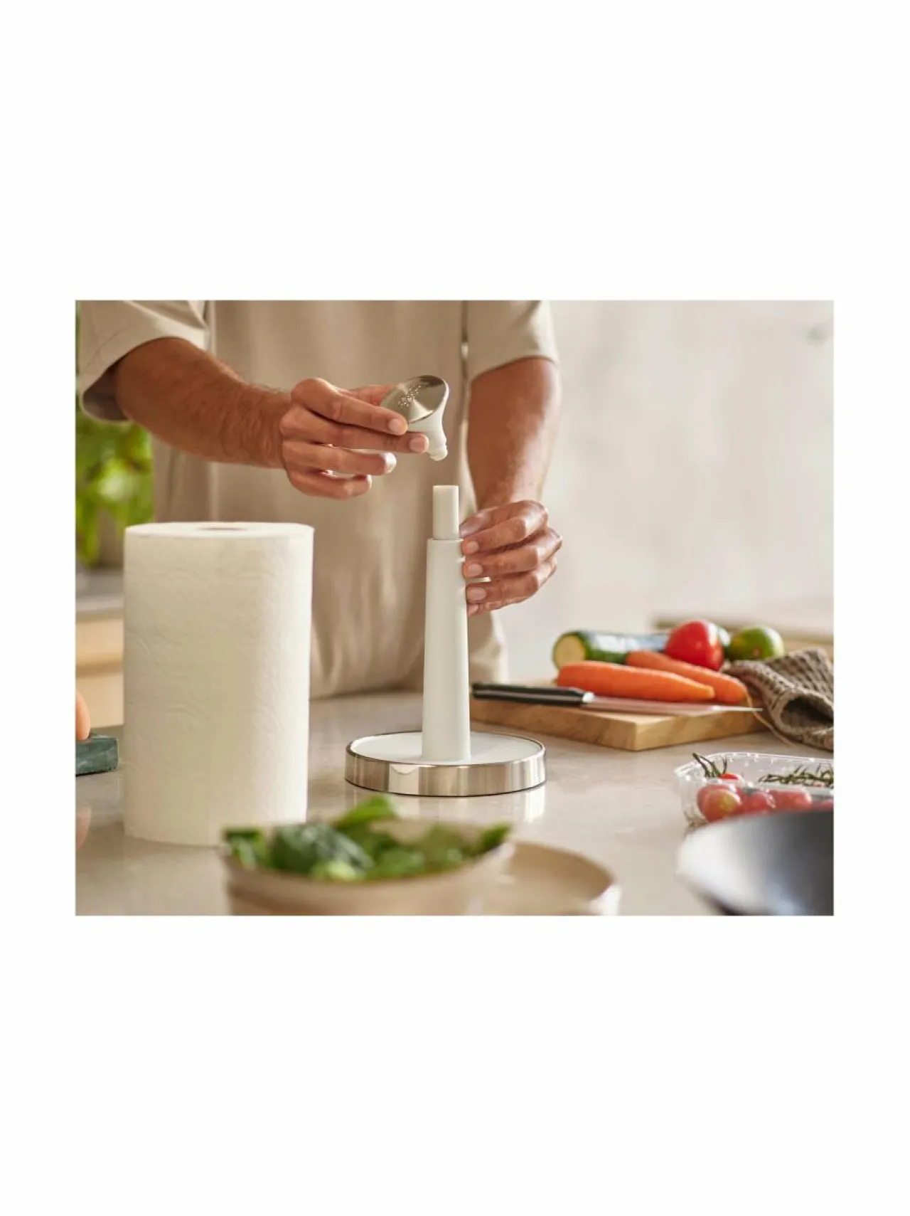 Keittiötarvikkeet|Joseph Joseph Push&Tear™-talouspaperiteline, 28 x 16 x 16 cm LSTONE