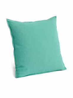 Sisustustyynyt|HAY Puuvilla-pellavatyyny 50 x 50 cm EMERALD GREEN
