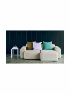 Sisustustyynyt|HAY Puuvilla-pellavatyyny 50 x 50 cm EMERALD GREEN