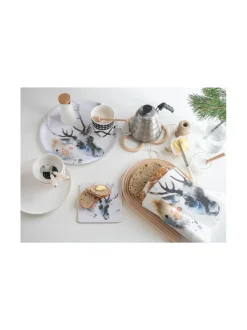 Tarjoiluastiat|ESTER VISUAL Pyöreä tarjotin Poro halk. 35 cm