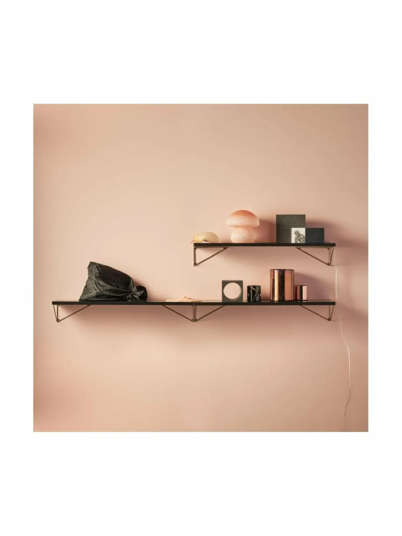 Hyllyt & Kaapit|Maze Pythagoras-seinähylly MUSTA