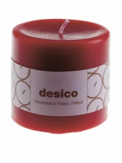 Kynttilät & Lyhdyt|Desico Pöytäkynttilä 70 mm CRANBERRY