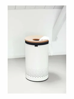 Pyykkihuolto|Brabantia Pyykkikori 60 l VALKOINEN/KORKKI