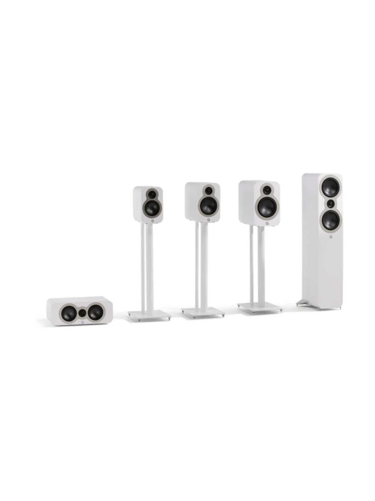 Audio|Q Acoustics Q3020C hyllykaiutin, valkoinen