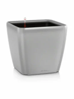 Ruukut & Istutusastiat|Lechuza Quadro Hopea Altakasteluruukku pyörillä ∅50cm, korkeus 47cm HOPEA KIILTÄVÄPINTA