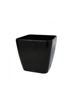 Ruukut & Istutusastiat|Lechuza Quadro Musta Altakasteluruukku ∅35cm, korkeus 33cm MUSTA KIILTÄVÄPINTA