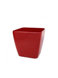 Ruukut & Istutusastiat|Lechuza Quadro Punainen Altakasteluruukku pyörillä ∅43cm, korkeus 40cm PUNAINEN KIILTÄVÄPINTA