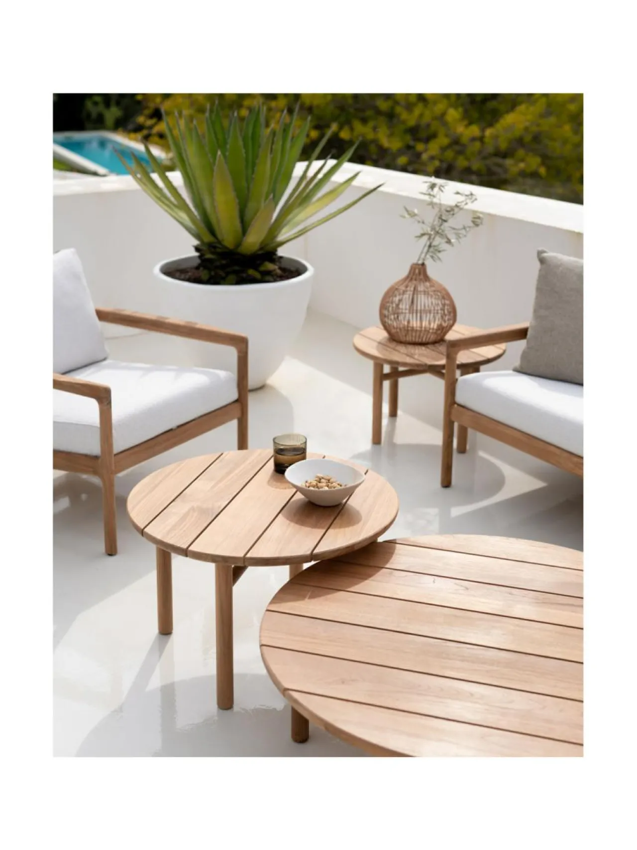 Puutarhakalusteet & Pehmusteet|Ethnicraft Quatro ulkokaluste sohva-/sivupöytä