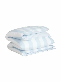 Liinavaatteet|Gant Home Raidallinen perkaalipussilakana 407 RICH BLUE