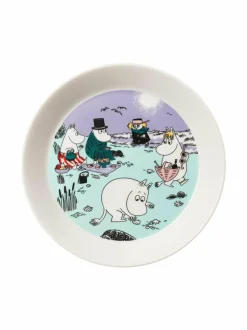 Lautaset & Kulhot|Moomin Arabia Rantapäivä-lautanen 19 cm MULTI-COLOUR