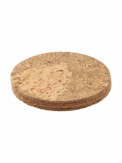 Keittiö- & Kattaustekstiilit|Casa Stockmann Rea-korkkilasinaluset 4 kpl NATURAL