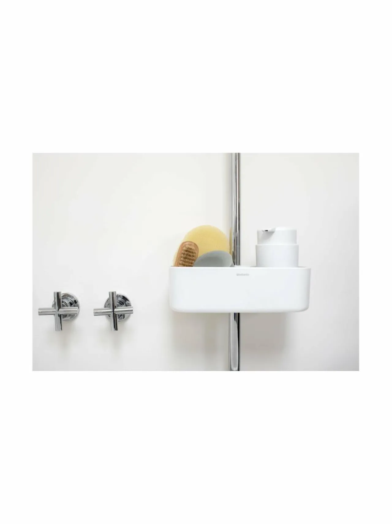 Kylpyhuonetarvikkeet|Brabantia ReNew-suihkuteline WHITE
