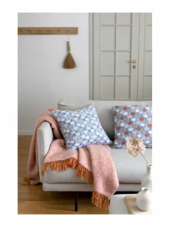 Huovat & Päiväpeitot|Lapuan Kankurit Revontuli -mohairvillahuopa 72 RUST-ROSE