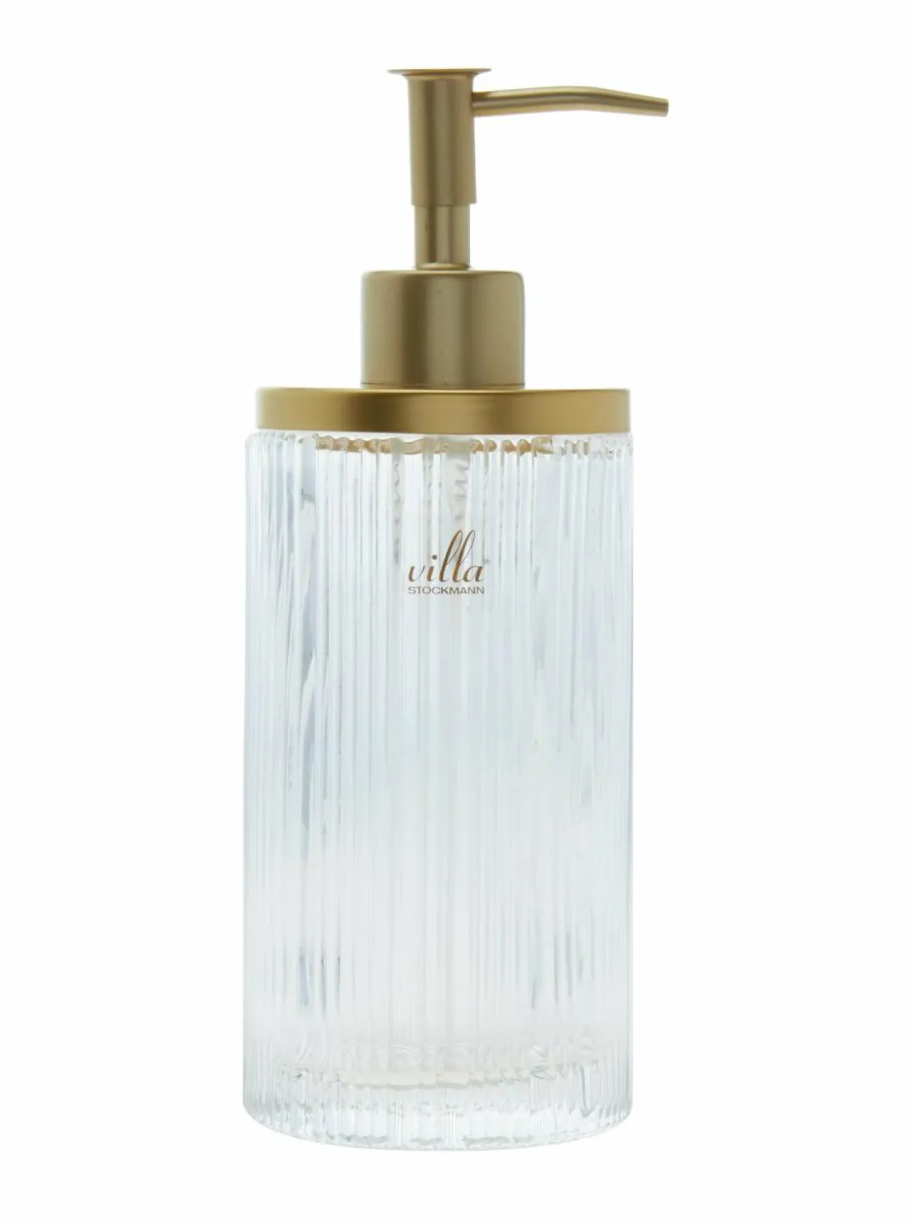 Kylpyhuonetarvikkeet|Villa Stockmann Rimini- lasinen saippua-annostelija CLEAR GLASS/MATT GOLDEN