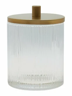 Kylpyhuonetarvikkeet|Villa Stockmann Rimini- lasinen vanurasia kannella CLEAR GLASS/MATT GOLDEN