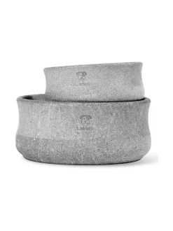 Ruokakupit Ja -Tarvikkeet|Laboni Rocky vuolukivi design ruokakulho - Tuplapakkaus