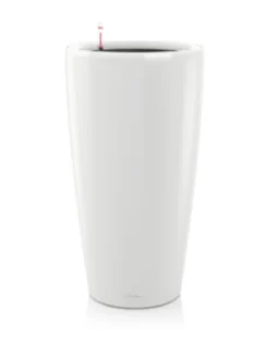 Ruukut & Istutusastiat|Lechuza Rondo Premium Valkoinen Altakasteluruukku ∅40 korkeus 75cm VALKOINEN KIILTÄVÄPINTA