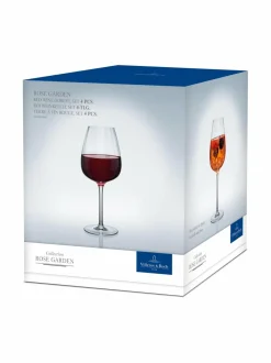 Lasit|Villeroy & Boch Rose Garden -punaviinilasi 4 kpl TRANSPARENT