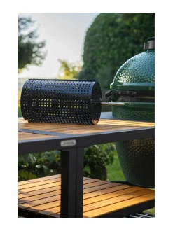Grillit & Grillitarvikkeet|Big Green Egg Rotisserie-grillivarraskori STEEL