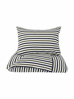 Liinavaatteet|Casa Stockmann Rotterdam Jersey -tyynyliina 50 x 60 cm DK.BLUE/MEL GREEN/NATURAL WHITE