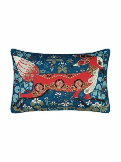 Sisustustyynyt|Klaus Haapaniemi & Co Running Fox -tyynynpäällinen 35 x 55 cm PREUSSIAN BLUE