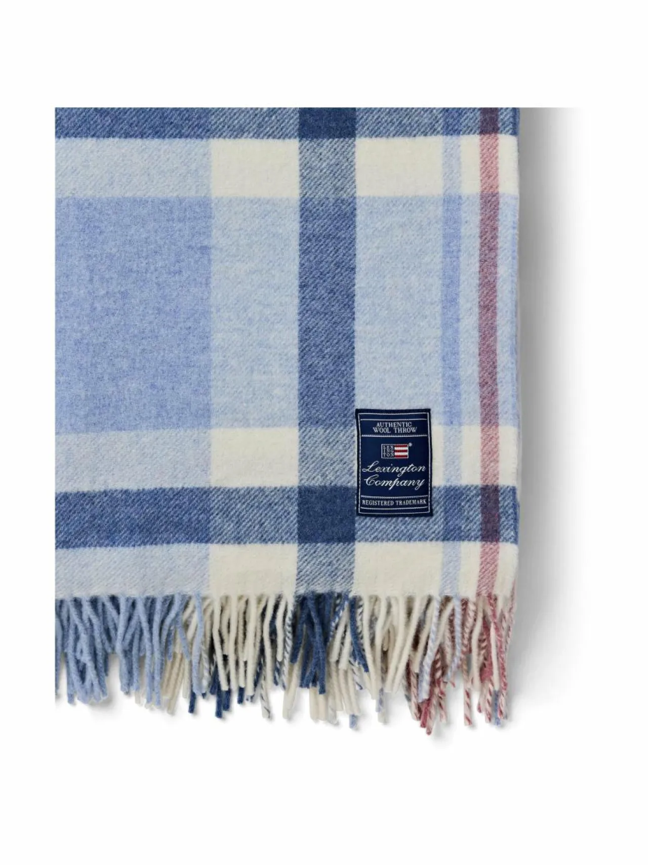 Huovat & Päiväpeitot|Lexington Ruudullinen villapeite 130 x 170 cm 5500-TH10 BLUE MULTI