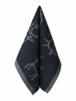 Keittiö- & Kattaustekstiilit|Pentik Saaga-keittiöpyyhe TUMMANHARMAA