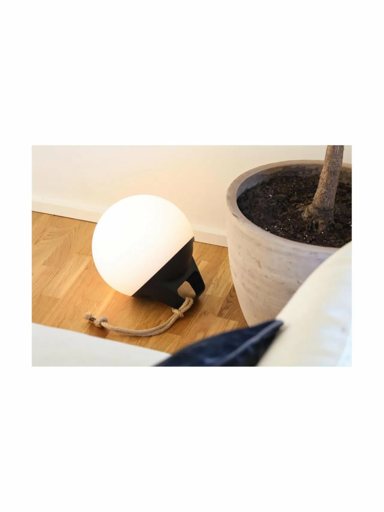 Sisustusvalosarjat|SACKit 250 - johdoton valaisin 30 cm WHITE