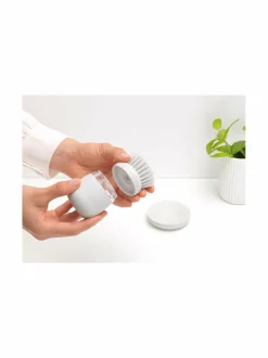 Keittiötarvikkeet|Brabantia Saippuaa annosteleva tiskiharja LIGHT GREY