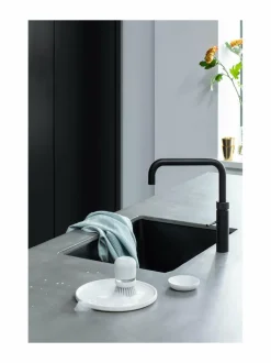 Keittiötarvikkeet|Brabantia Saippuaa annosteleva tiskiharja LIGHT GREY