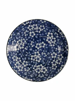 Lautaset & Kulhot|Tokyo Design Studio Sakura- posliinilautanen ø 25 cm BLUE/WHITE