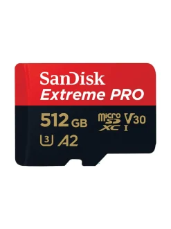 Kamerat|Sandisk Extreme Pro 512GB MicroSDXC (200MB/s) UHS-I (U3 / V30 / A2 / C10) muistikortti