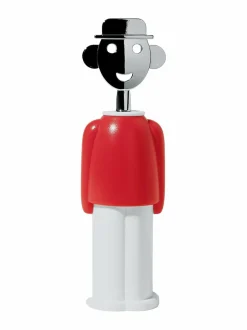 Baari- & Viinitarvikkeet|Alessi Sandro M. -korkkiruuvi PUNAINEN/VALKOINEN/TERÄS