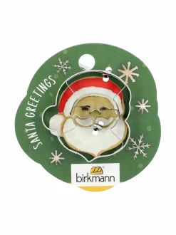 Leivonta|Birkmann Santa Face -piparkakkumuotti 4.5 cm STEEL