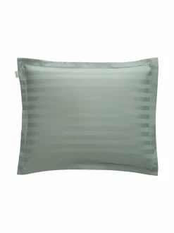 Liinavaatteet|Gant Home Sateen Striped ‑tyynyliina 50 x 60 cm 334 CLAY GREEN