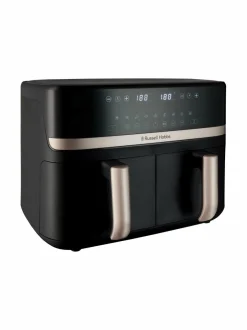 Muut Keittiölaitteet|Russell Hobbs Satisfry Dual Basket 9l Airfryer -kiertoilmakypsennin BLACK