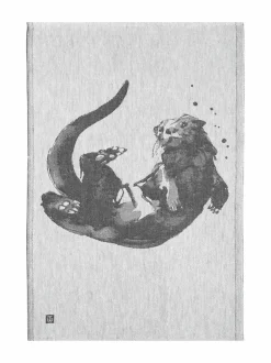 Keittiö- & Kattaustekstiilit|Lapuan Kankurit Saukko x Teemu Järvi -pyyhe 46 x 70 cm 9 WHITE-BLACK